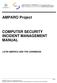 COMPUTER SECURITY INCIDENT MANAGEMENT MANUAL