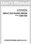 IMPACT DOT MATRIX PRINTER MODEL CBM-920