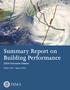 Summary Report on Building Performance