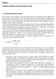 Chapter 2. Cash flow models for property investment analysis. 1. Comparative investment analysis