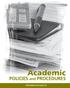 Academic. POLICIES and PROCEDURES CENTENNIALCOLLEGE.CA