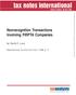 Nonrecognition Transactions Involving FIRPTA Companies