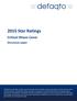 2015 Star Ratings. Critical Illness Cover. Discussion paper