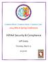 HIPAA Security & Compliance