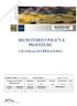 RECRUITMENT POLICY & PROCEDURE (AUSTRALIAN OPERATIONS)