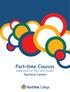 Part-time Courses Department of Part-time Studies Tygerberg Campus