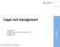 Legal risk management