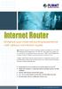Internet Router. Enhance your Internet surfing experience with various connection types