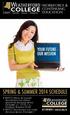 WF/CE Spring & Summer WORKFORCE & CONTINUING EDUCATION