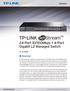 TP-LINK. 24-Port 10/100Mbps + 4-Port Gigabit L2 Managed Switch. Overview. Datasheet TL-SL3428. www.tp-link.com