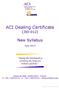 ACI Dealing Certificate (3I0-012)