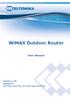 WiMAX Outdoor Router. User Manual. Version 1.08 Applies to: RUT723, RUT725, RUT735 and RUT738 Suitable for RUT7xx