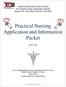 Practical Nursing Application and Information Packet