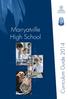 Curriculum Guide 2014. Marryatville High School