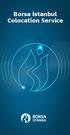 Borsa İstanbul Colocation Service