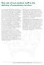 The role of non-medical staff in the delivery of anaesthesia services