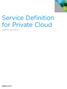 Service Definition for Private Cloud TECHNICAL WHITE PAPER