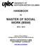 MASTER OF SOCIAL WORK (MSW)