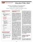 Education Policy Brief