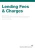 Lending Fees & Charges