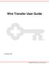 Wire Transfer User Guide