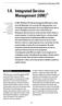 1.4. Integrated Service Management (ISM) Õ