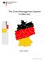 The Crisis Management System in Germany