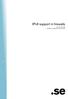 IPv6 support in firewalls. A report from.se by Håkan Lindberg and Tomas Gilså