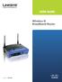 USER GUIDE. Wireless-G Broadband Router. Model No: WRT54G