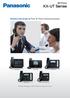 KX-UT Series. Enhance the Scope of Your IP Voice Communications. SIP Phone. A New Range of SIP Phones Has Arrived KX-UT670 KX-UT248