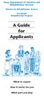 A Guide for Applicants