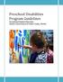 Preschool Disabilities. Exceptional Student Education District School Board of Collier County, Florida