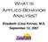 What is Applied Behavior Analysis? Elisabeth (Lisa) Kinney, M.S. September 12, 2007
