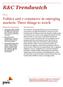 R&C Trendwatch. Politics and e-commerce in emerging markets: Three things to watch. Executive summary. Introduction. July 2015