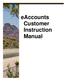 eaccounts Customer Instruction Manual