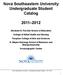 Nova Southeastern University Undergraduate Student Catalog