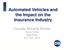 Automated Vehicles and the Impact on the Insurance Industry. Casualty Actuarial Society Alyce Chow Matt Antol July 15th, 2014