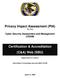 Privacy Impact Assessment (PIA) for the. Certification & Accreditation (C&A) Web (SBU)