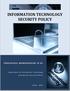 INFORMATION TECHNOLOGY SECURITY POLICY