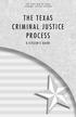 THE TEXAS CRIMINAL JUSTICE PROCESS