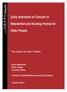 Early Indicators of Concern in. Residential and Nursing Homes for