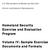 Homeland Security Exercise and Evaluation Program. Volume IV: Sample Exercise Documents and Formats U.S. DEPARTMENT OF HOMELAND SECURITY