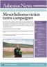 Asbestos News. Mesothelioma victim turns campaigner