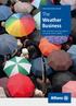 Allianz Global Corporate & Specialty. The Weather Business. How companies can protect against increasing weather volatility