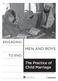 ENGAGING MEN AND BOYS TO END. The Practice of Child Marriage. Margaret E. Greene, Stephanie Perlson, Alice Taylor and Giovanna Lauro
