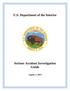 U.S. Department of the Interior. Serious Accident Investigation Guide