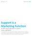 Support is a Marketing Function
