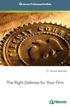 The Right Defense for Your Firm