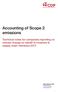 Accounting of Scope 2 emissions Technical notes for companies reporting on climate change on behalf of investors & supply chain members 2013