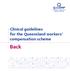 Clinical guidelines for the Queensland workers compensation scheme. Back